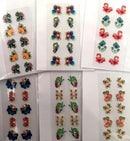 10 Cartela De Adesivo  Artesanal Strass Semi 20mil Modelos