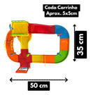 Pista De Carrinhos Brinquedo Corrida Infantil Cor Variado
