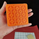 Forma Quadrada Silicone Sabonete Saboaria Artesanal Arabesco