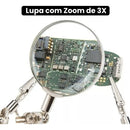Lupa Para Solda Com Garras E Suporte Para Ferro Solda Braço Articulável Tomóvi