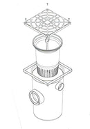 Caixa Gordura 12 Lt Com Cesto Para Limpeza 240x365x240mm