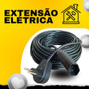 Extensão Elétrica 50 Metros 10a Cabo Pp 2x1,0 Reforçada Cor Preto Click Cabos