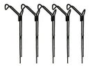 Kit 5x Suporte Para Varas Reto Com Reforço Barranco