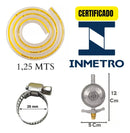 Registro De Gás De Cozinha Regulador Mangueira + Abraçadeira