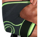 Kit 2 Cotoveleira Ajustável Ortopédica Epi Preto e Verde Único