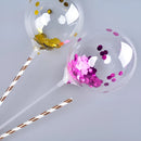 50 Mini Balão Bubble 10 Polegadas 22cm Decoração Atacado Rev