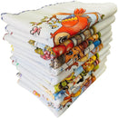 Pano De Prato Atacado Premium Estampado Kit Com 10 Peças