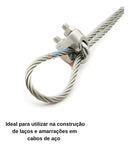 50 Unidades Grampo Para Cabo De Aço Leve 03-1/8 Starfer