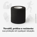 Kit Com 5 Unidades Atadura Elástica Bandagem Adesiva Hoppner Cor Preto