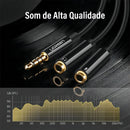 Ugreen Divisor Splitter P3 Fone De Ouvido P2 E Mic Fone P2