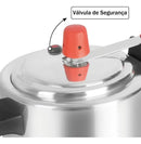 Panela De Pressao 2 Litros Pequena Aluminio Polida Eirilar