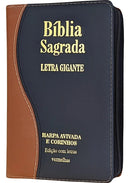 Kit 2 Bíblias Sagrada Do Casal Letra Gigante Harpa E Indice