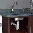 Sifão Sanfonado Tubo Flexível Multiuso Universal Para Pias Lavatórios Cubas Branco Tigre