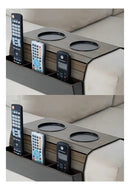 Esteira Suporte Porta Copos Braço Sofá Apoio Cerveja Kit 2un Cor Marrom Tabaco