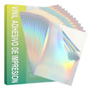 Adesivos Vinil Jato De Tinta Holográfico A4 20 Folhas Mecolour