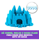 Areia Mágia De Modelar Brinquedo Massa + Moldes Castelo 300g
