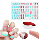 Kit 120 Unhas Postiças Kids Infantil Teen Decoradas Esmaltes Sortida Infantil
