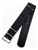 Pulseira 18mm, 20mm, 22mm, 24mm,26mm Nato Zulu Nylon Militar Cor Preta 20mm