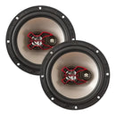 Bravox B3X60 X 6´´ Preto/Prata Triaxial Auto Falante 6