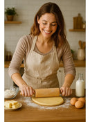 Pau De Macarrão Rolo De Abrir Massa Pão Torta Madeira Grande