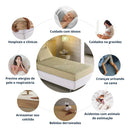 Capa De Colchão Impermeável Solteiro Matelado Protetor Antialérgico E Antiácaro Silencioso Caqui