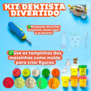 Massinha De Modelar Dentista Dente Kit Brinquedo Crianças Cor Completo