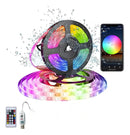 Fita Led 5050 Rgb 16 Cores Bluetooth Controlador 30d/m com controle App Ip65