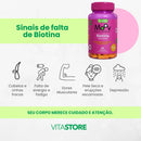 Kit 3 Biotina Moov 100% Da Idr - Total 180 Comprimidos Sem Sabor