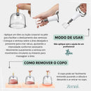 Kit 18 Ventosas Com Bomba Ventosaterapia Massoterapia Zenai