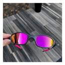 Óculos Juliet Metal Ferro Mandrakke 24K Mc Grafite Lente Pink Desenho Lupa