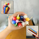 1 Kg Vela Palito Colorida / Bicolor Tradicional 18cm 35und