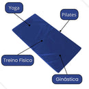 Colchonete 98 X 50 X 3 Academia Yoga Ginastica Cor Colchonete Azul