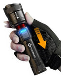 Lanterna Mais Forte Do Mundo Ultra Potente Sitio Fazenda Cor da lanterna Preto Cor da luz Branco Fluoreled