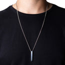 Corrente Colar Masculino Aço Inoxidável + Pingente Re Prateado