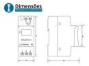Timer Temporizador Digital 110v 220v Bivolt 10A Din 35mm Iluminação NA NF 40 Programações Exatron LETM4004 Cinza