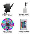 Fita Led Rgb 5m 3528 Com Controle  127/220V