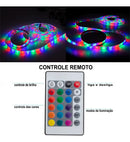 Fita Led Rgb 5m 3528 Com Controle  127/220V