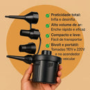 Bomba De Ar Elétrica Encher Colchão Boia Piscina Bomba Pneumática Inflador Com 3 Bicos