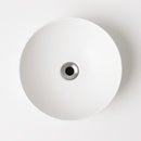 Cuba Pia Banheiro Redonda De Apoio Lavabo 30cm Sob Branco