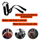 Strap Musculação - Tala Strep Treino Academia - Resistente Cor Preto