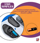 Apresentador Slides Laser Pointer Caneta Sem Fio Controle Passador Remoto Mouse Apontador Passar Excel Canva Powerpoint Apresentação Palestras + Pilha GotWire?