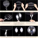 10 Unidades Balão Bubble - 24 Polegadas - 60 Cm - Cristal