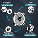 Fan Gamer | Rise Mode | Galaxy Led | 120mm LED Branco