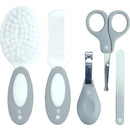 Kit Higiene Unha Infantil Bebê 5 Peças Pente Escova Cabelo Pimpolho Cor Rosa