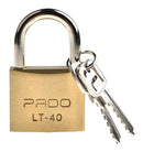 Pado Latão 40mm 2 chaves cadeado de latão lt não enferruja cor Dourado