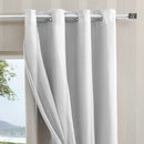 Cortina Blackout com voil para quarto e sala tamanho 4,00 x 2,70 na cor Branco Gelo