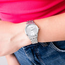 Relógio Mondaine Feminino Prata Kit Semi-joias Cor Da Correia Prateado 32608L0MKNE2K1