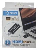 Placa De Captura De Vídeo Hdmi 4k Para Usb 3.0 Lotus Lt-228