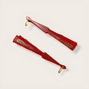 Leque Bordado Paetê Luxo Vermelho