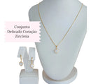 Kit Brinco Corrente Feminina Festa Casamento Noivado Coração